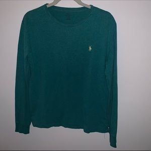 Green long sleeve Polo t-shirt